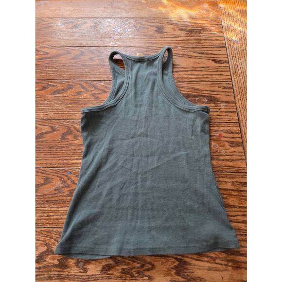 Sezane Marcelo Tank Top In Green Sz Medium - Picture 5 of 5